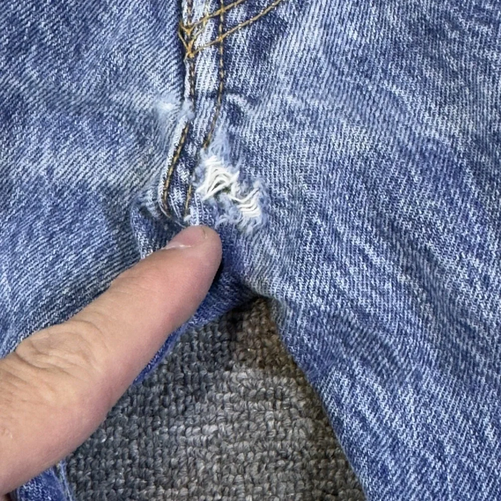 Levi's 501 Jeans Mens 38x30 Blue Denim Button Fly 2003 Y2K Made Guatemala